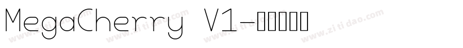 MegaCherry V1字体转换